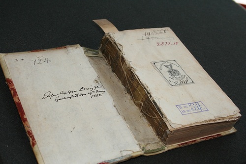 Buchpaten-Objekt, Buch aus der historischen Gleimbibliothek