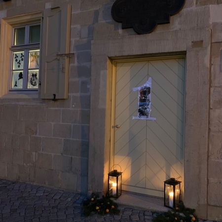 Gleimhaustür geschmückt