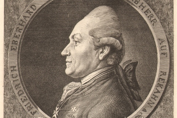 Friedrich Eberhard von Rochow, Stich von Daniel Chodowiecki 1777 (Gleimhaus) - Ausschnitt