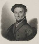 Porträt Ludwig Buchhorn, Punktierstich von Auguste Hüssener nach Emma Mathieu, um 1820, Gleimhaus