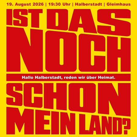 Plakat zur Veranstaltung in Halberstadt