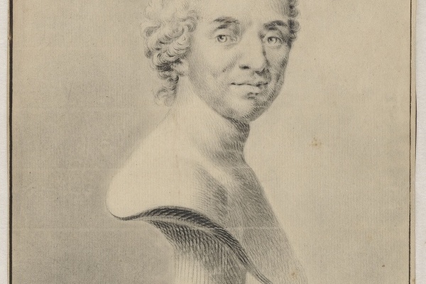 Johann Wilhelm Ludwig Gleim, Bleistiftzeichnung von Daniel Chodowiecki, um 1785, Gleimhaus