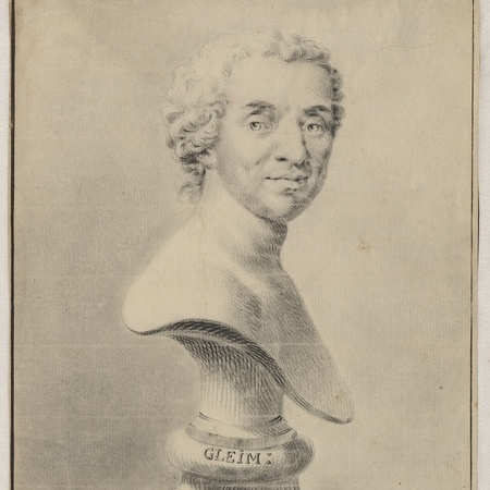 Johann Wilhelm Ludwig Gleim, Bleistiftzeichnung von Daniel Chodowiecki, um 1785, Gleimhaus Johann Wilhelm Ludwig Gleim, Bleistiftzeichnung von Daniel Chodowiecki, um 1785, Gleimhaus