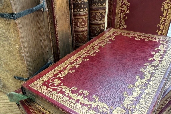 Schmuckelemente am Buch, Bibliothek Gleimhaus