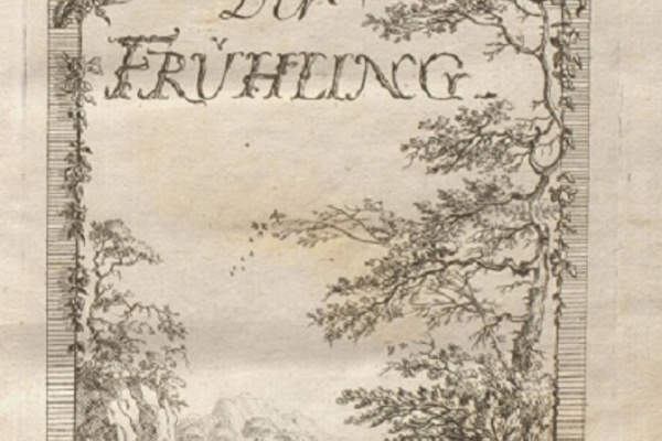 Kupfertitel "Frühling" von Ewald Christian von Kleist, 1753, Gleimhaus