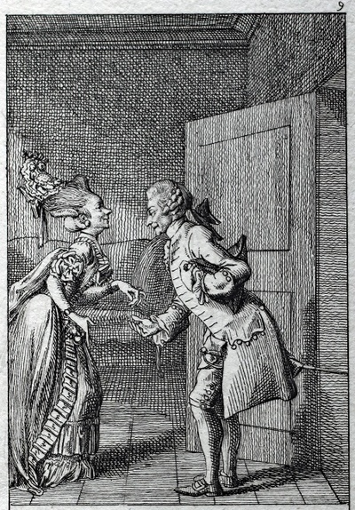 klein_Der Gruß. Detail aus Natürliche und affektirte Handlungen des Lebens, 1778